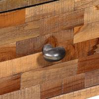 Wandkast met 6 lades 70x30x76 cm massief gerecycled teakhout - thumbnail