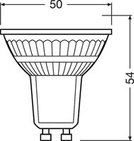 OSRAM HOMELIGHTING 4058075433366 LED-lamp Energielabel F (A - G) GU10 Reflector 4.5 W = 50 W Warmwit (Ø x l) 50 mm x 54 mm 1 stuk(s) - thumbnail