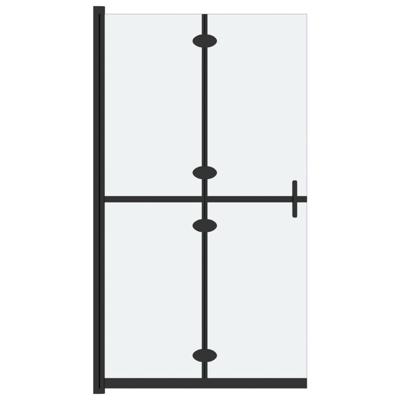 Inloopdouchewand inklapbaar 90x190 cm ESG-glas mat