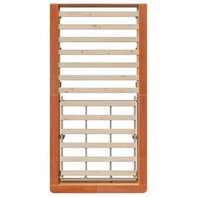 Bedframe met opslag Wasbruin 80 x 200 cm Hout