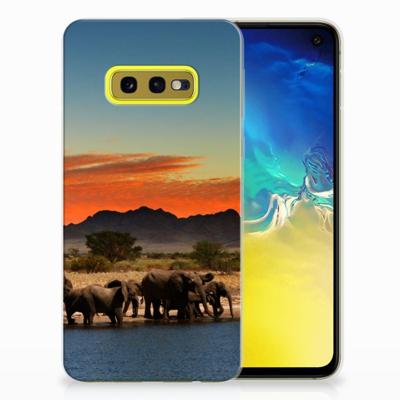 Samsung Galaxy S10e | TPU Hoesje | Olifanten