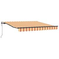 VidaXL Inklapbaar zonnescherm geel en oranje 350 x 250 cm - thumbnail