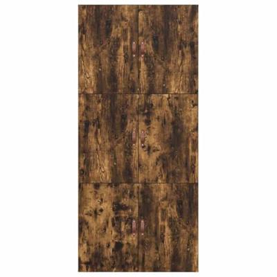 Bedframe Gerookt eiken 200 x 100 x 31.5 cm Bewerkt hout