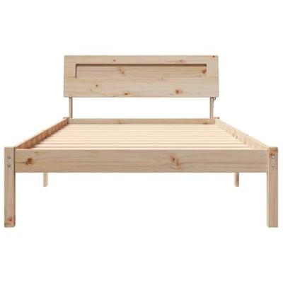 Bedframe Bruin 100 x 200 cm Massief grenenhout Bedframe Bruin 100 x 200 cm Massief grenenhout