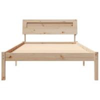 Bedframe Bruin 90 x 190 cm Massief grenenhout - thumbnail