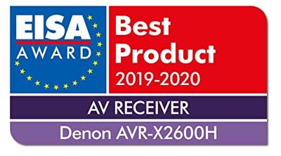 Denon AVR-X2600H, 7.2-Kanaals Av-Receiver, Hifi Versterker, Alexa Compatibel, 8 HDMIi-Ingangen En 2 Uitgangen, Bluetooth En Wifi, Muziekstreaming, Dolby Atmos, Airplay 2, Heos Multiroom, Zwar