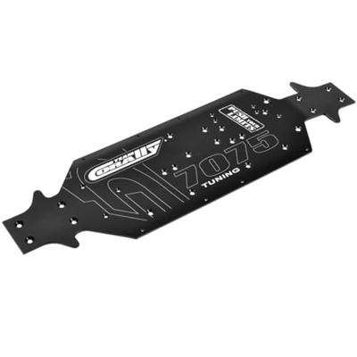 Team Corally - Chassis SWB - Swiss Made 7075 T6 - 3mm - Hard Anodised - Black - Made In Italy - Fits - Buggy - SWB Truck - 1pc Team Corally - Chassis SWB - Swiss Made 7075 T6 - 3mm - Hard Anodised - Black - Made In Italy - Fits - Buggy - SWB Truck - 1pc