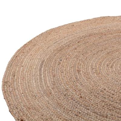 WOOOD Rond Vloerkleed 'Ross' 150cm, kleur Naturel WOOOD Rond Vloerkleed 'Ross' 150cm, kleur Naturel