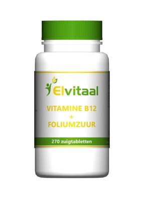 Elvitum Vitamine B12 + Foliumzuur Zuigtabletten