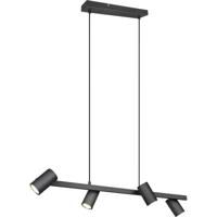 Trio Leuchten Hanglamp Marley 4 lichts L 80 cm zwart - thumbnail