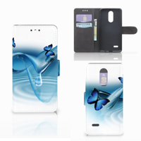 LG K4 (2017) Telefoonhoesje met Pasjes Vlinders - thumbnail