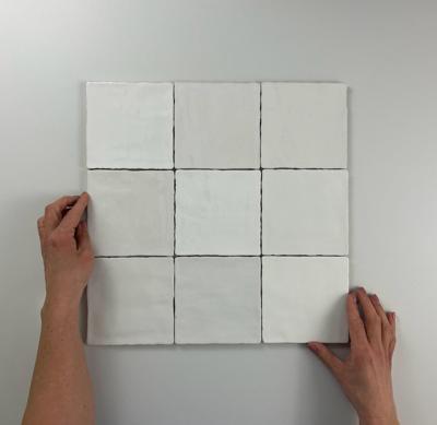 Moos White glans handvorm 13x13 Moos White glans handvorm 13x13