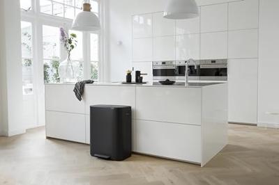 Brabantia Bo pedaalemmer (2x30L) met 2 kunststof binnenemmer