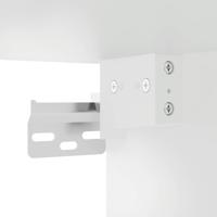 Keukenbovenkast met glazen deur bewerkt hout bruin eikenkleur - thumbnail