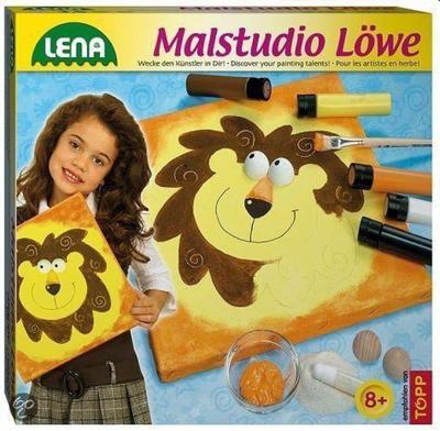 Jonotoys Lena schildersatelier leeuw, maak de mooiste schilderijen