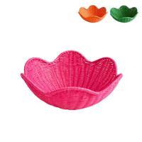 Mand geweven bloem - ø27x11 cm - diverse varianten - thumbnail