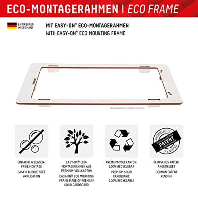 Displex Privacy Glass FC voor Samsung Galaxy S22+/S2, hard pantserglas (10H), ecologisch montageframe, krasbestendig gehard glas, high-tech anti-vingerafdrukcoating, Case Friendly3+