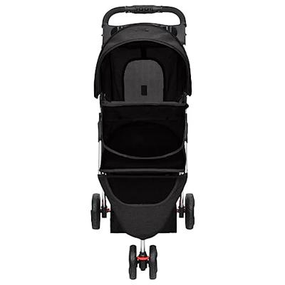 VidaXL Hondenwagen inklapbaar 80x46x98 cm oxford stof zwart