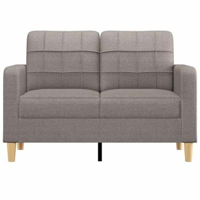 Tweezitsbank 120 cm stof taupe