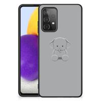 Samsung Galaxy A72 (5G/4G) Hoesje Grijs Baby Olifant - thumbnail