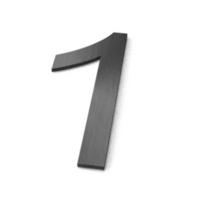 Nummer 1 Model: Huisnummer RVS Geroba - Geroba - thumbnail