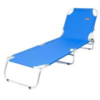 Strandstoel Ociotrends Blauw 188 x 58 x 24 cm - thumbnail