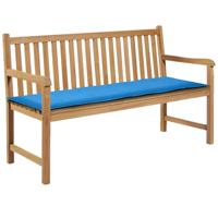 VidaXL Tuinbankkussen 150x50x3 cm oxford stof blauw - thumbnail