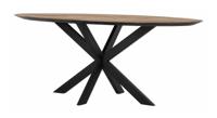 DTP Home Ovale Eettafel 'Shape' Teakhout, 200 x 100cm, kleur Naturel - thumbnail