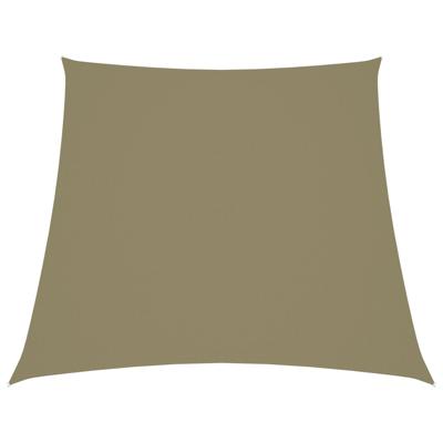VidaXL Zonnezeil trapezium 3/5x4 m oxford stof beige