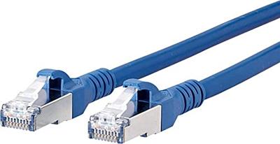 Metz Connect 1308455044-E RJ45 Netwerkkabel, patchkabel CAT 6A S/FTP 5.00 m Blauw Snagless 1 stuk(s)