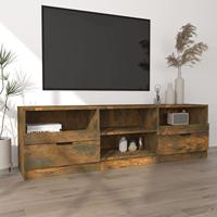 Tv-meubel 150x33,5x45 cm bewerkt hout gerookt eikenkleurig - thumbnail