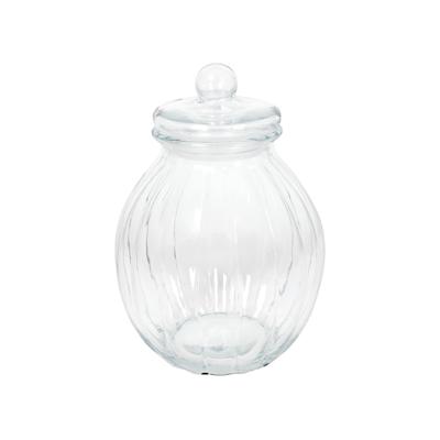 Voorraadpot glas pompoen