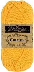 Scheepjes Catona 25g - 208 Yellow Gold - Haakgaren / Breigaren