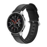 Bandje Zwart Leer Samsung Galaxy Watch 42mm - thumbnail