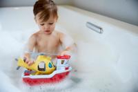 Green Toys reddingsboot met helikopter - thumbnail