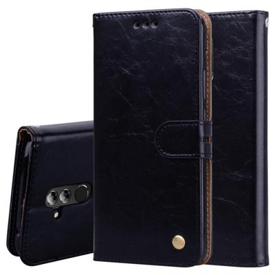Zakelijke stijl olie Wax textuur horizontale Flip lederen Case voor Huawei Mate 20 Lite met houder & kaartsleuven & portemonnee (zwart) Zakelijke stijl olie Wax textuur horizontale Flip lederen Case voor Huawei Mate 20 Lite met houder & kaartsleuven & portemonnee (zwart)