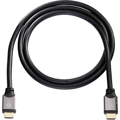 Oehlbach 92458 HDMI-kabel HDMI Aansluitkabel HDMI-A-stekker, HDMI-A-stekker 10.00 m Zwart 4K UHD, Audio Return Channel (ARC), Vergulde steekcontacten Oehlbach 92458 HDMI-kabel HDMI Aansluitkabel HDMI-A-stekker, HDMI-A-stekker 10.00 m Zwart 4K UHD, Audio Return Channel (ARC), Vergulde steekcontacten