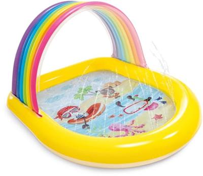 Intex Regenboog zwembad met watersproeiers