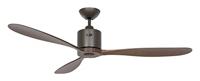 CasaFan AEROPLAN ECO 132 BZ-NB Flügel Massivholz Nussbaum Plafondventilator 27 W (Ø x h) 132 cm x 310 mm Brons Met afstandsbediening, Timer, Met wintermodus - thumbnail