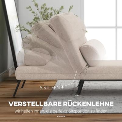 HOMCOM Slaapstoel (Breedte 75 cm, Beige) HOMCOM Slaapstoel (Breedte 75 cm, Beige)