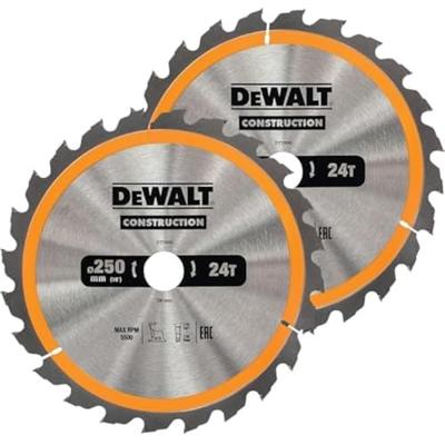 DeWALT DT1963 Cirkelzaagbladen Set 250mm (2X 24T 1X 48T)