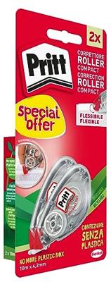 Pritt correctieroller Compact Flex 4,2 mm x 10 m, blister met 2 stuks