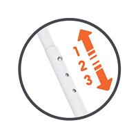 Smoby Baby Balade Driewieler met Fluisterbanden Roze/Wit - thumbnail