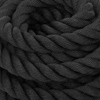 Battle rope 12 m 9 kg polyester zwart - thumbnail