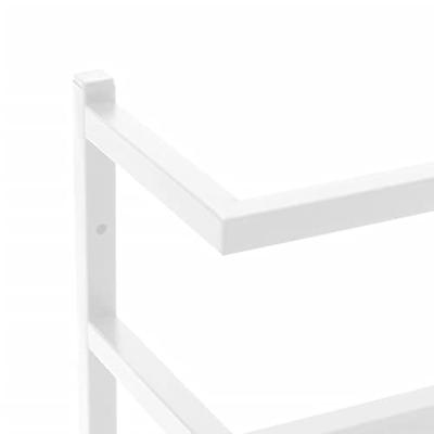 Handdoekenrek 24x12x48 cm staal wit - thumbnail