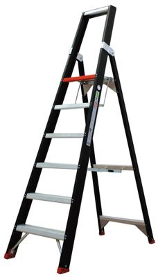 Altrex enkel oploopbare trap - Taurus - TGB 6 - max. werkhoogte 3,40 m - 1 x 6 treden
