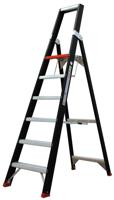 Altrex enkel oploopbare trap - Taurus - TGB 6 - max. werkhoogte 3,40 m - 1 x 6 treden - thumbnail