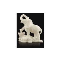 Sneeuwkwarts Beeldje Olifant Rijkdom (9 cm) - thumbnail