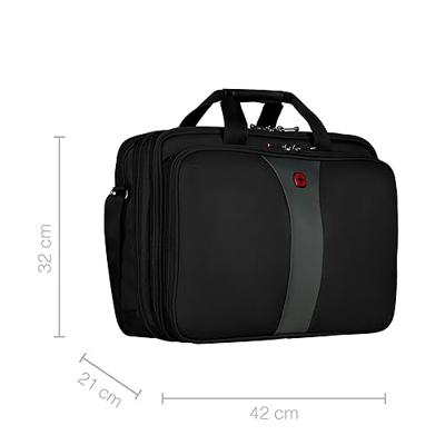 Wenger Legacy 17 Laptoptas Geschikt voor max. (laptop): 43,2 cm (17) Zwart