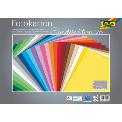 Fotokarton folia 300gr 50x70cm 25vel assorti